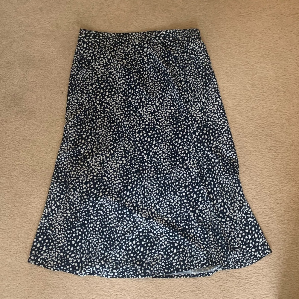 Petal and pup navy midi skirt elastic waist